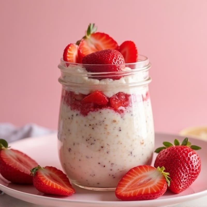 Creamy Strawberry Overnight Oats
