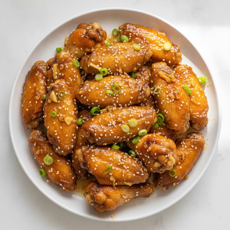 Honey-Garlic Glazed Chicken Wings
