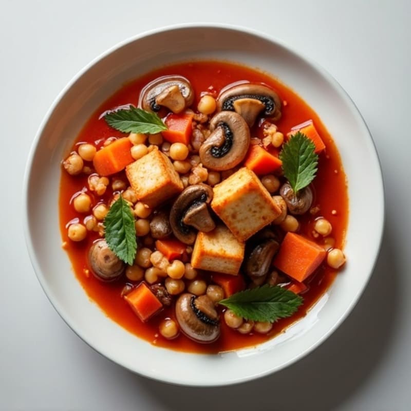 Savory Mushroom and Vegetable Bourguignon