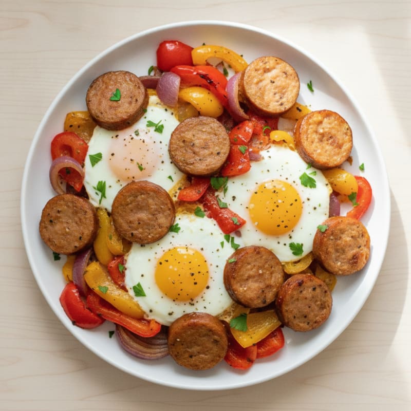 Sheet Pan Sausage and Egg Bake
