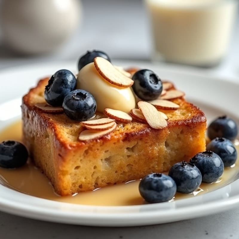 Protein-Rich Vanilla Almond French Toast Bake