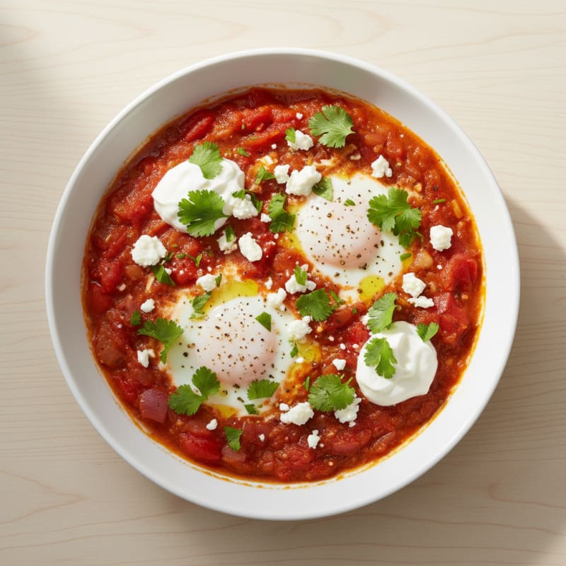 Authentic Shakshuka with Feta and Herbs