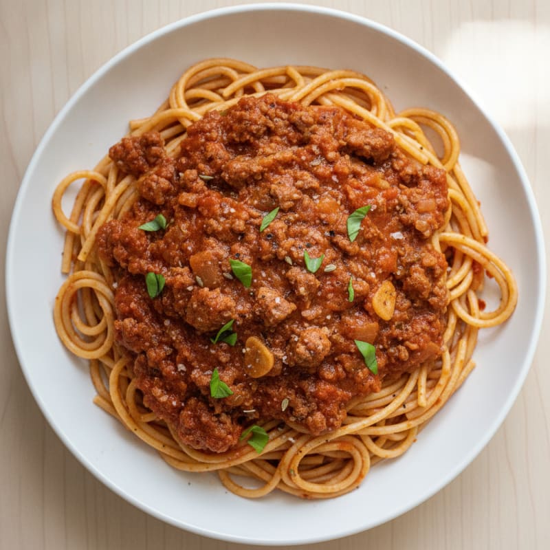Classic Beef Spaghetti with Marinara