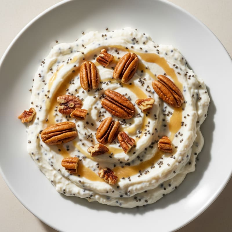 Silky Vanilla Protein Yogurt with Chia Seeds