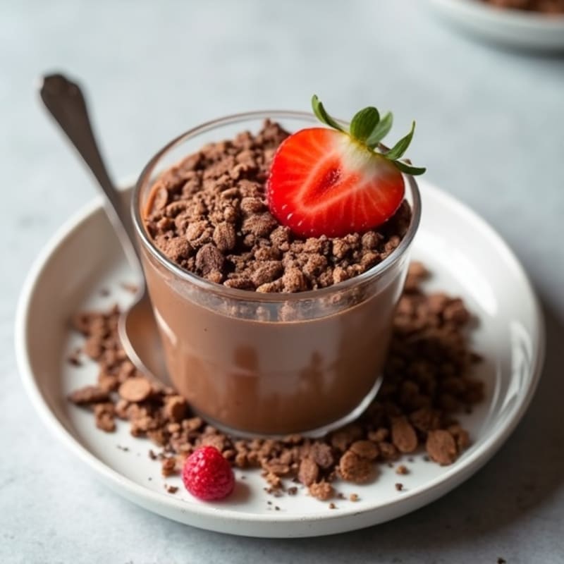Silky Chocolate Protein Pudding with Greek Yogurt