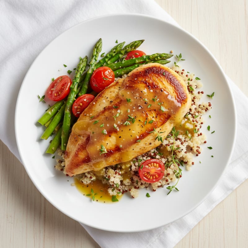 Pan-Seared Chicken with Lemon-Herb Sauce