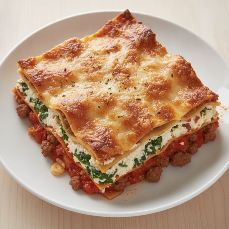 Classic Beef and Ricotta Lasagna Bake