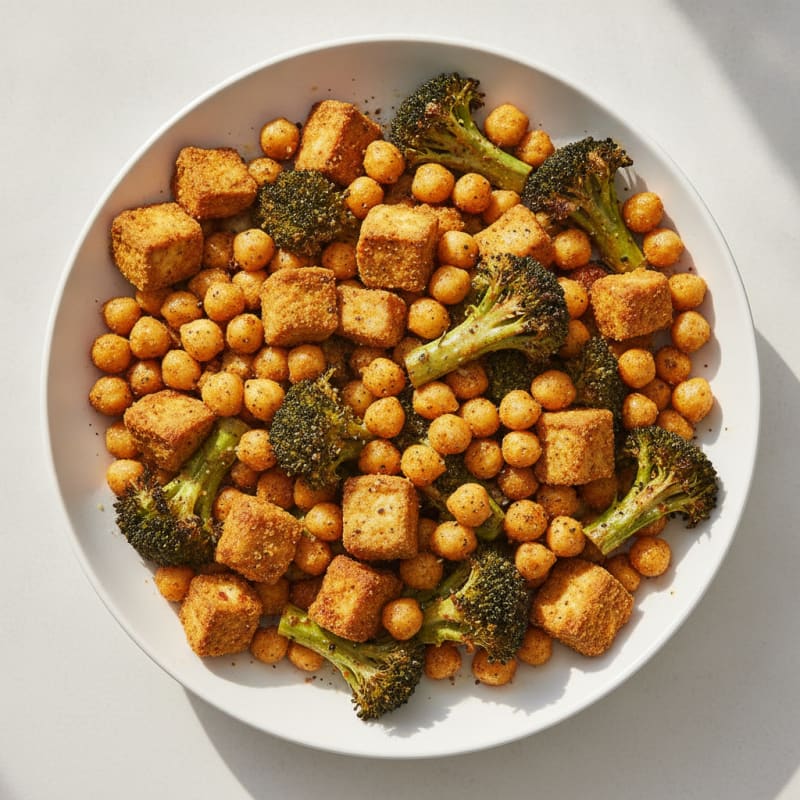 Roasted Vegetable and Chickpea Bowl
