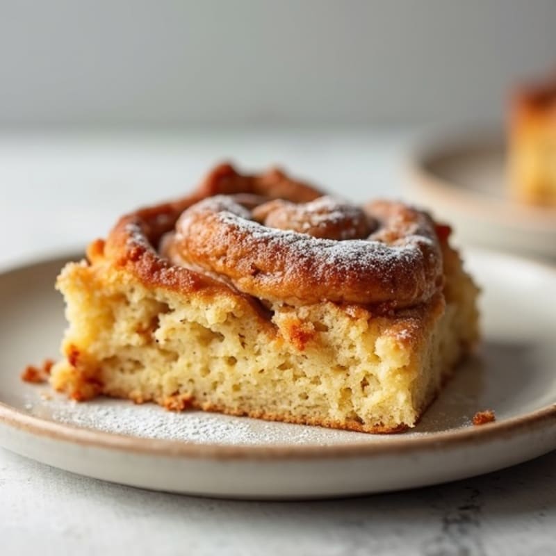 Protein-Packed Almond Flour Cinnamon Roll Bake