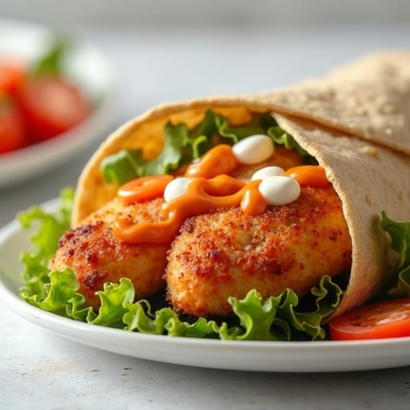 Crispy Buffalo Ranch Chicken Wrap