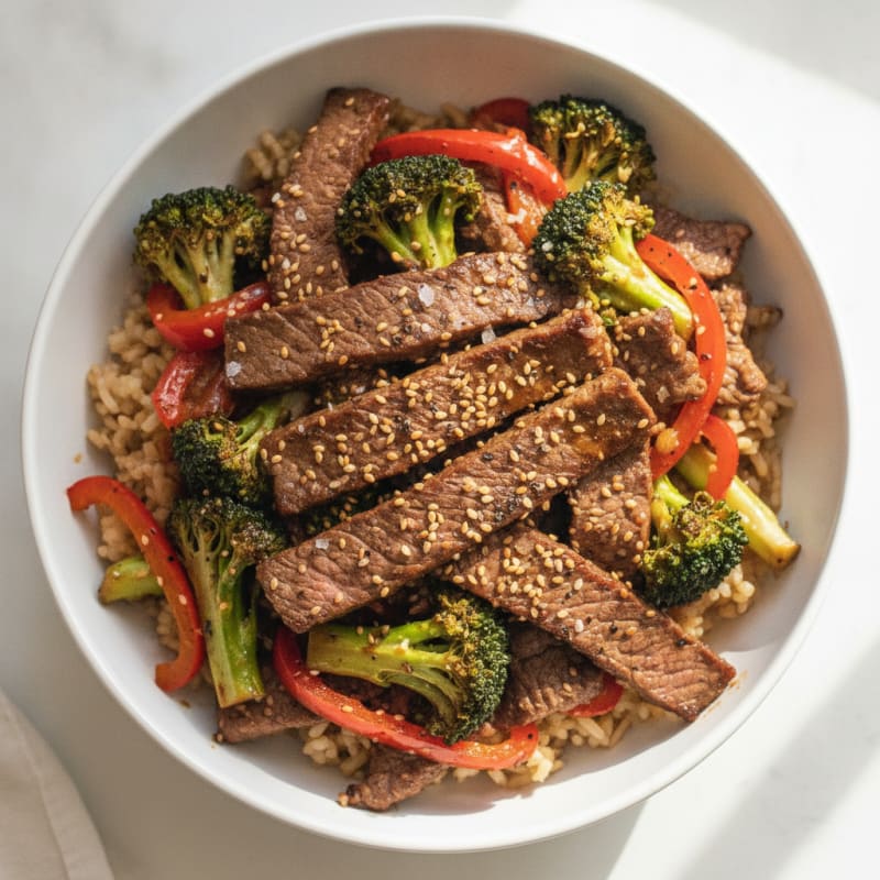 Sesame Beef & Broccoli Stir-Fry