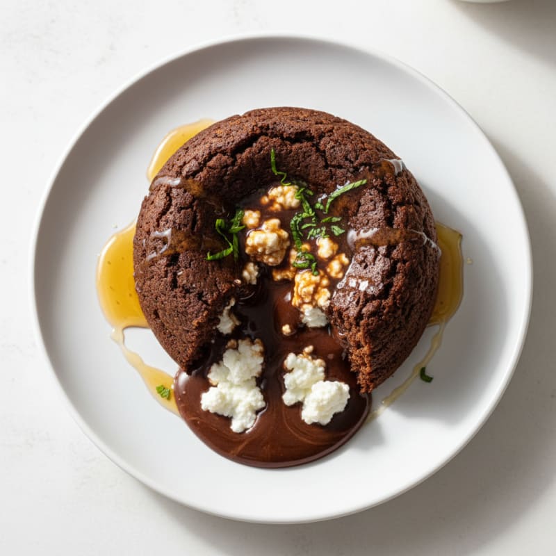 Molten Chocolate Honey Lava Cake