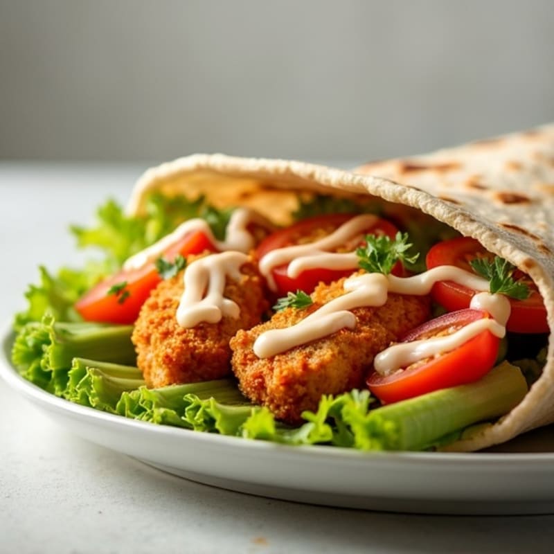 Crispy Buffalo Ranch Chicken Wrap