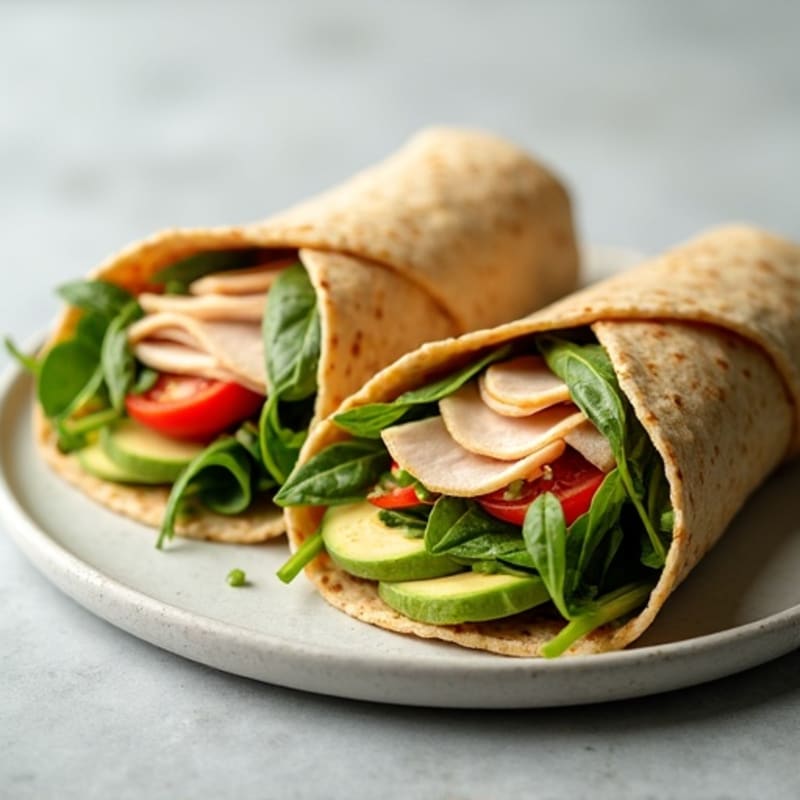Lean Turkey and Creamy Avocado Wrap
