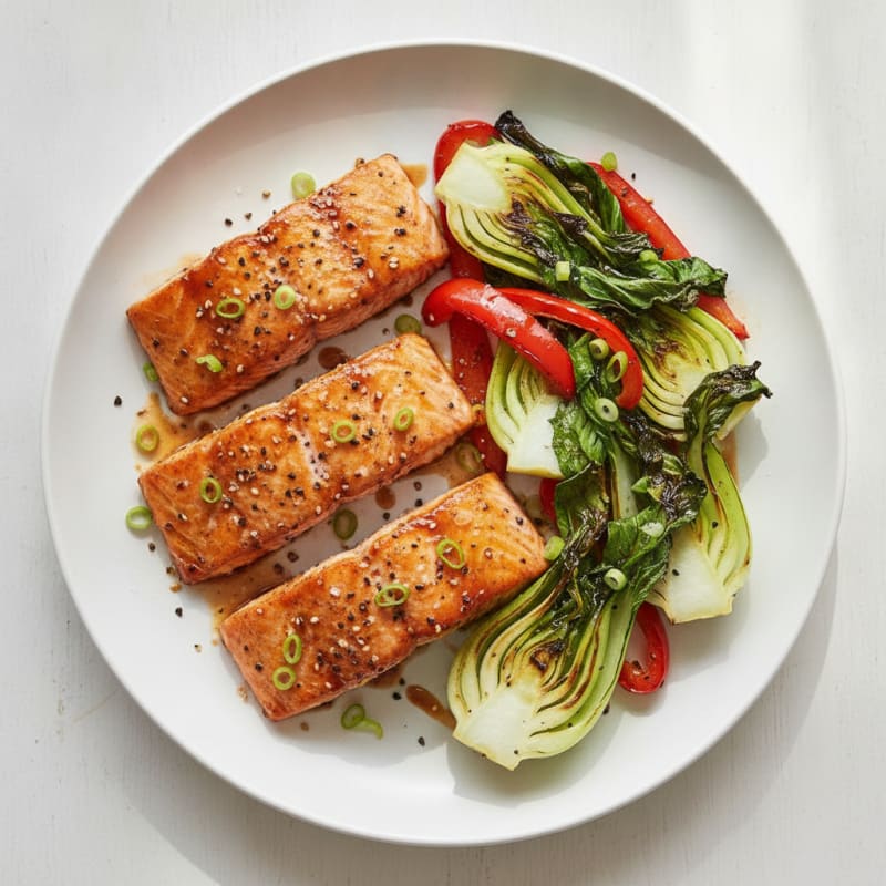 Sheet Pan Salmon with Sweet Hoisin Sauce
