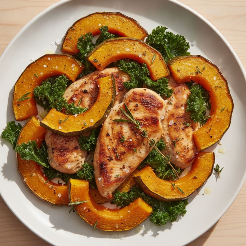 Roasted Butternut Squash with Herbs