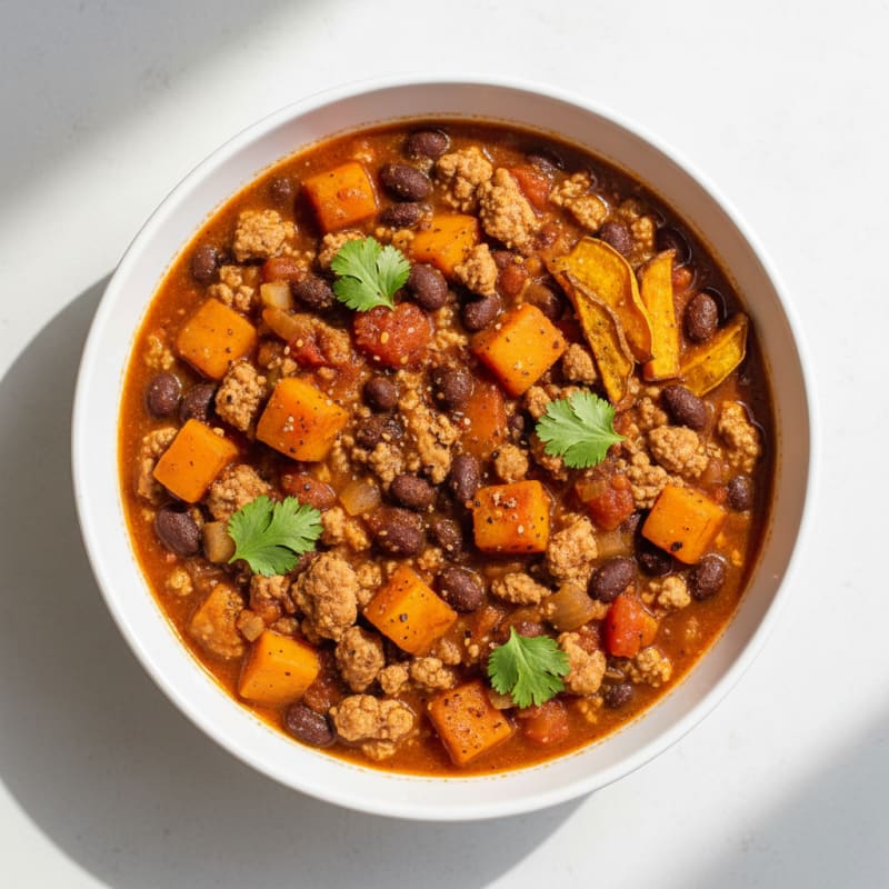Sweet Potato and Black Bean Chili