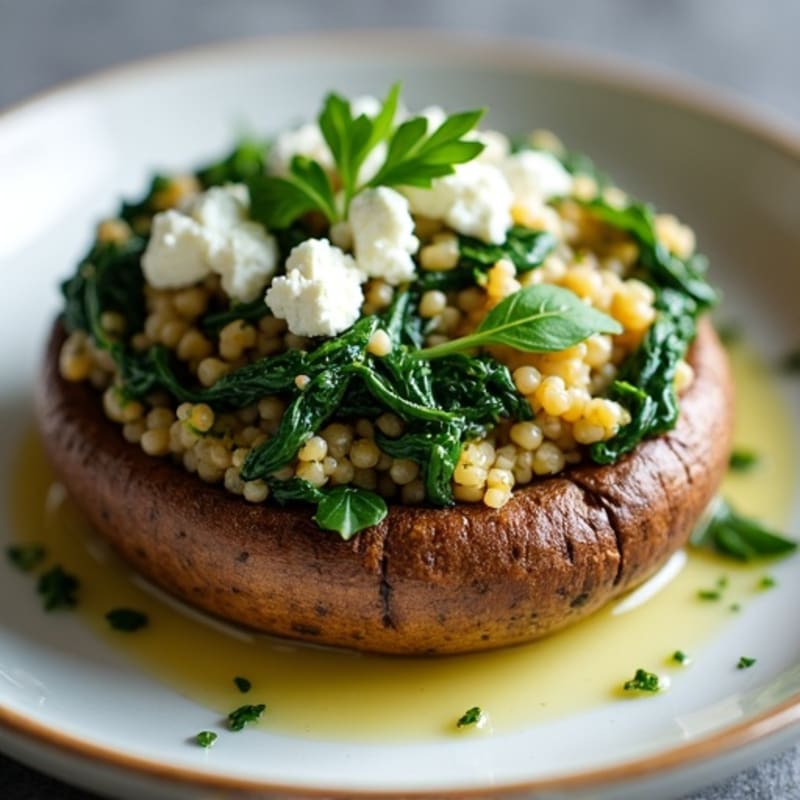 Savory Herb-Stuffed Portobello Mushrooms