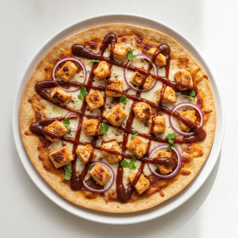 High-Protein BBQ Chicken Pizza