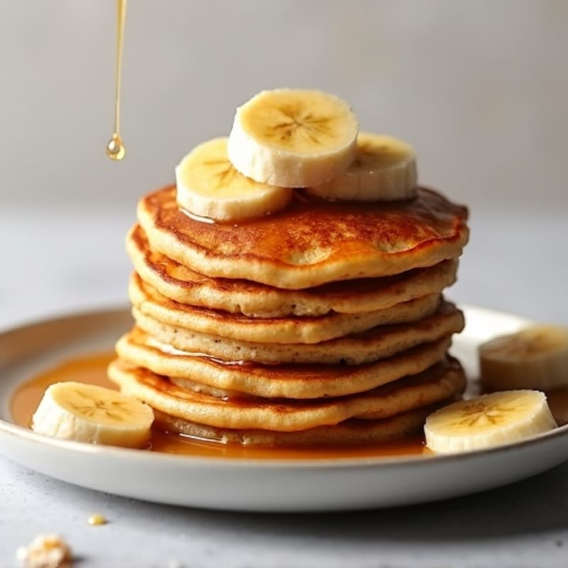 Caramelized Banana Protein Pancakes