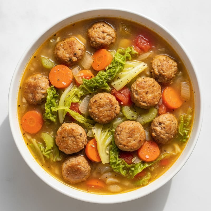 Hearty Sausage and Cabbage Soup