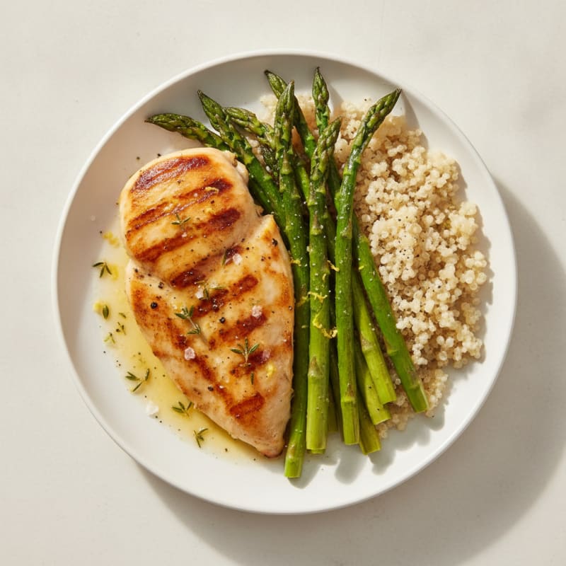 Lemon Herb Chicken with Roasted Asparagus