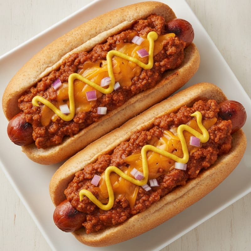 Classic Chili Cheese Hot Dogs