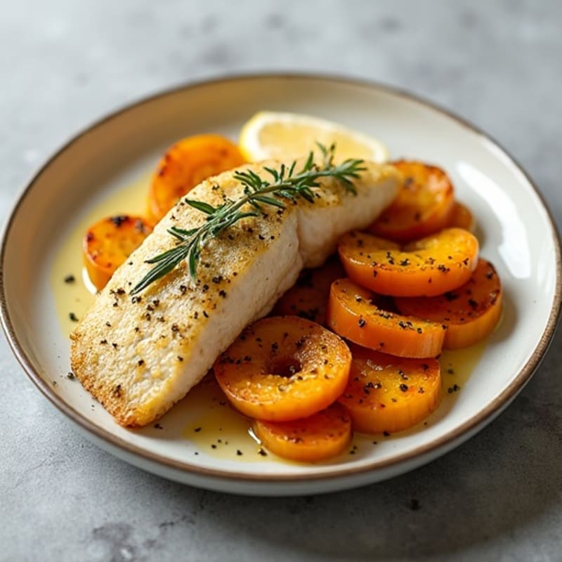 Herb-Crusted Tilapia with Roasted Butternut Squash