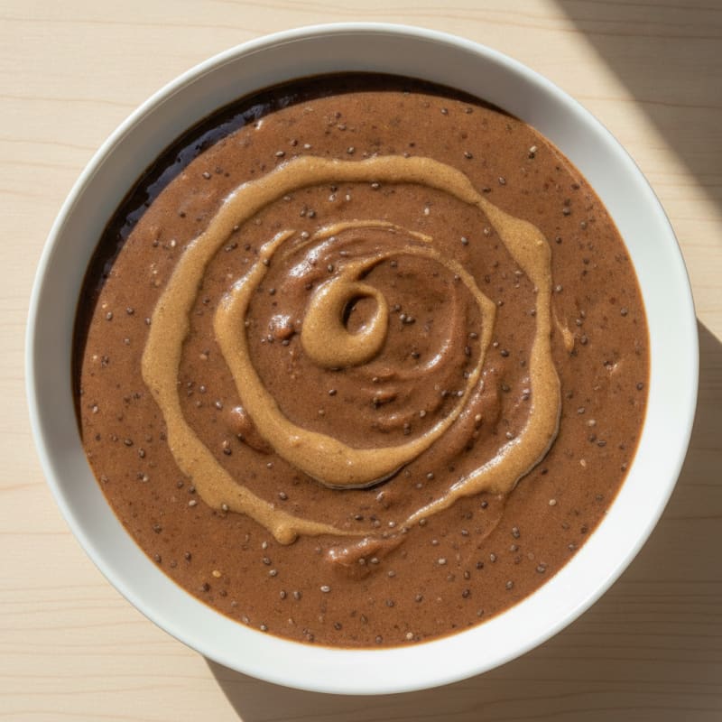 Silky Chocolate Protein Pudding with Chia Seeds