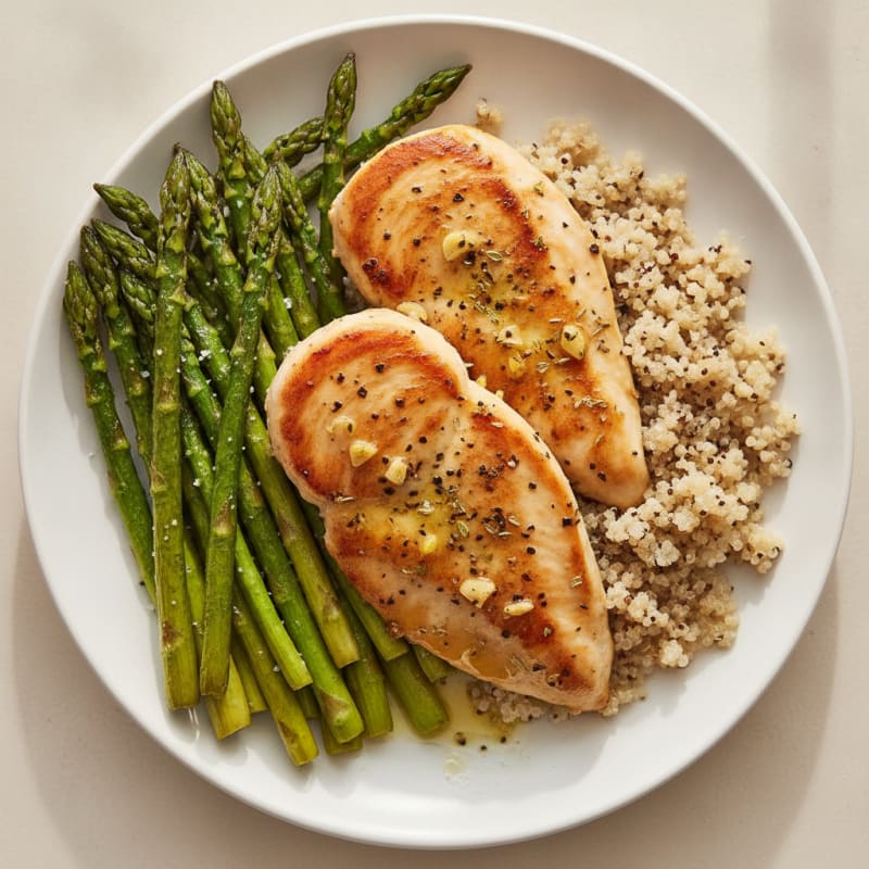 Lemon Herb Chicken with Roasted Asparagus