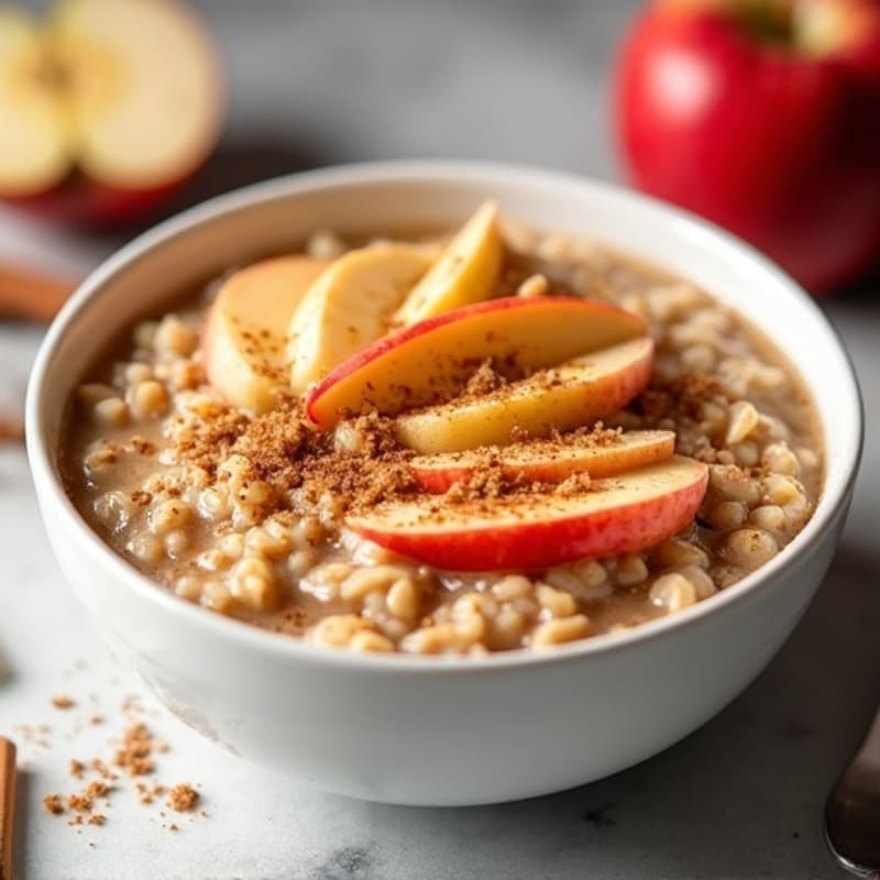 Protein-Packed Cinnamon Apple Steel Cut Oats
