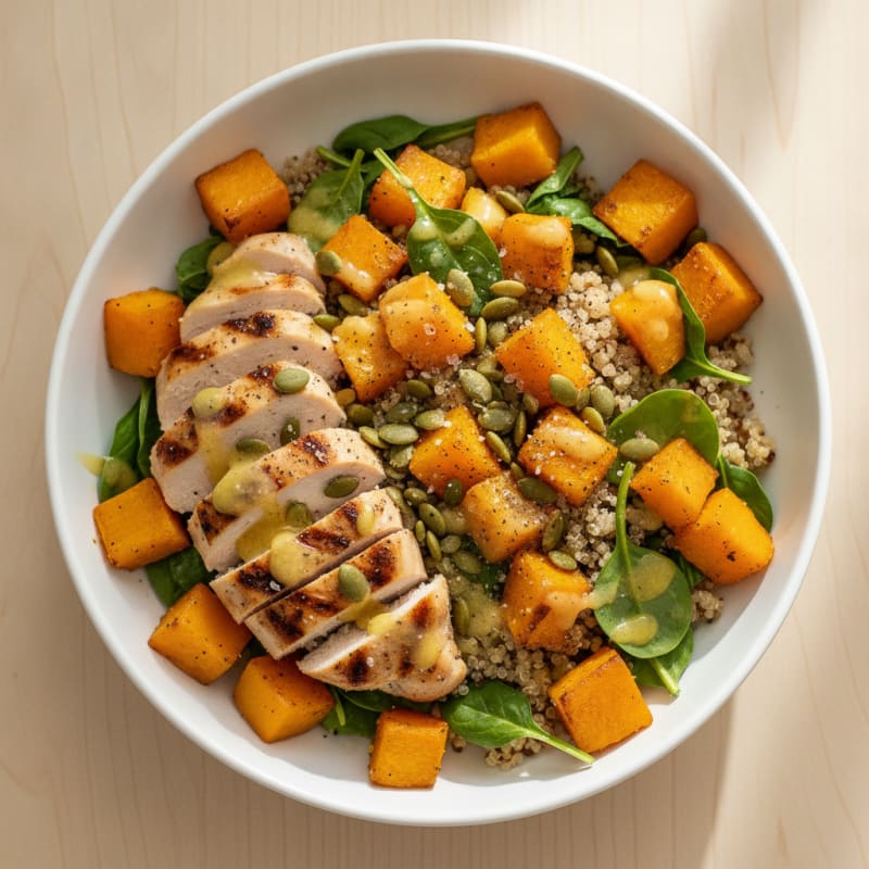 Roasted Butternut Squash and Quinoa Bowl