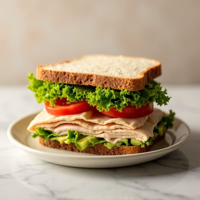 Fresh Turkey Club Sandwich