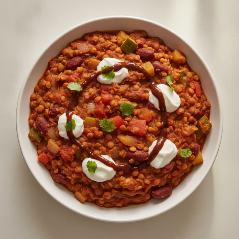Hearty Lentil & Vegetable Chili
