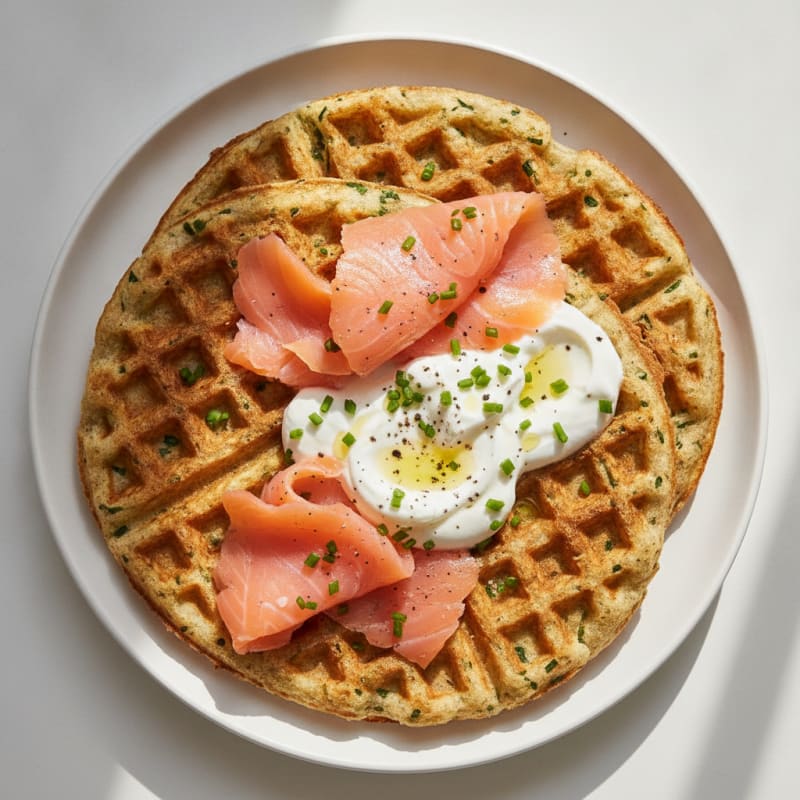 Savory Protein Waffles with Chives