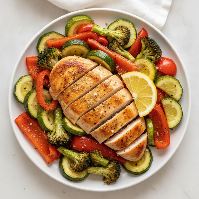 Chicken and Roasted Vegetable Medley