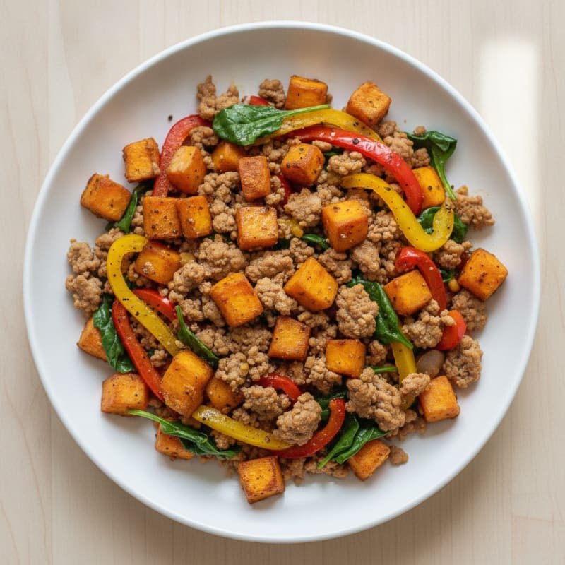 Sweet Potato and Turkey Skillet