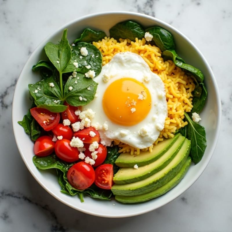 Protein-Packed Spinach and Egg White Scramble Bowl
