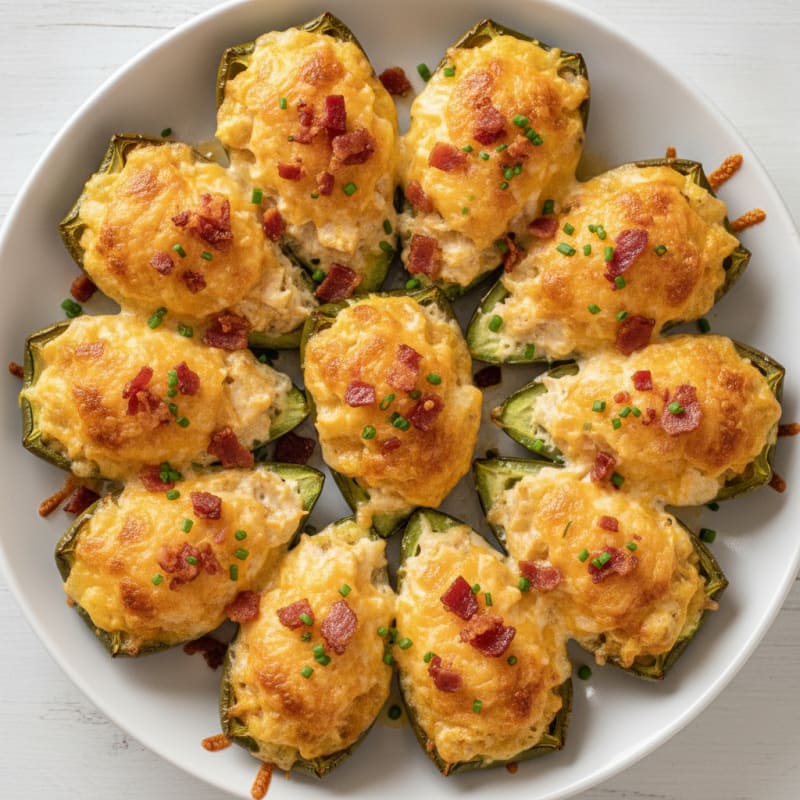 Baked Jalapeño Poppers with Bacon