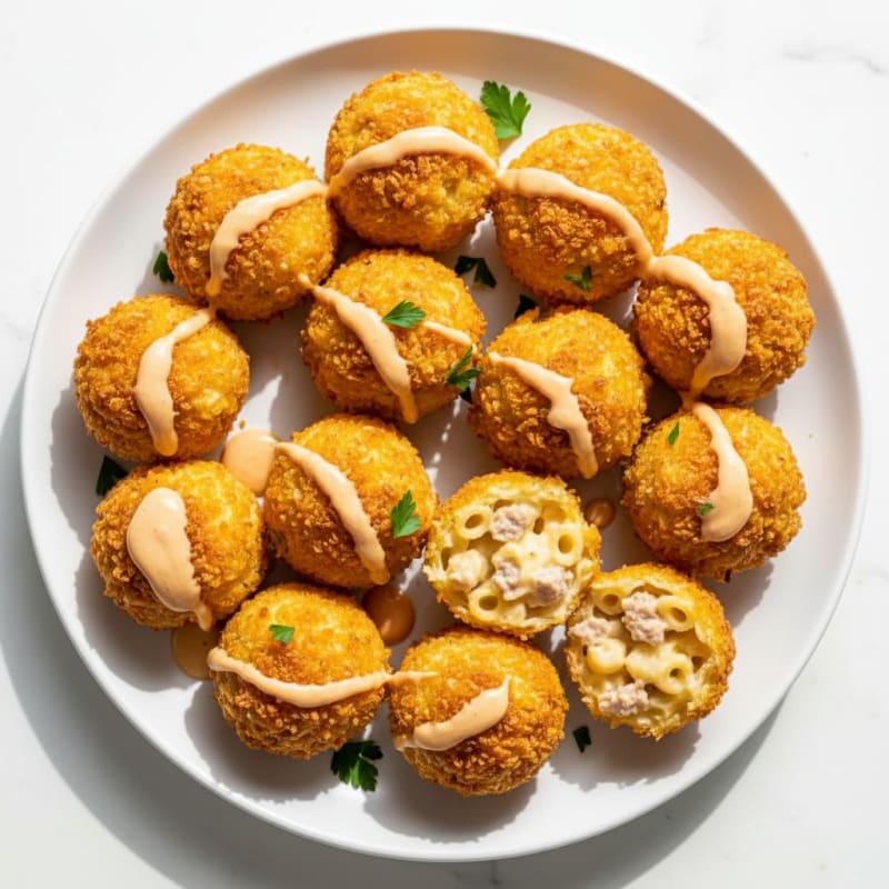 Crispy Golden Mac & Cheese Bites