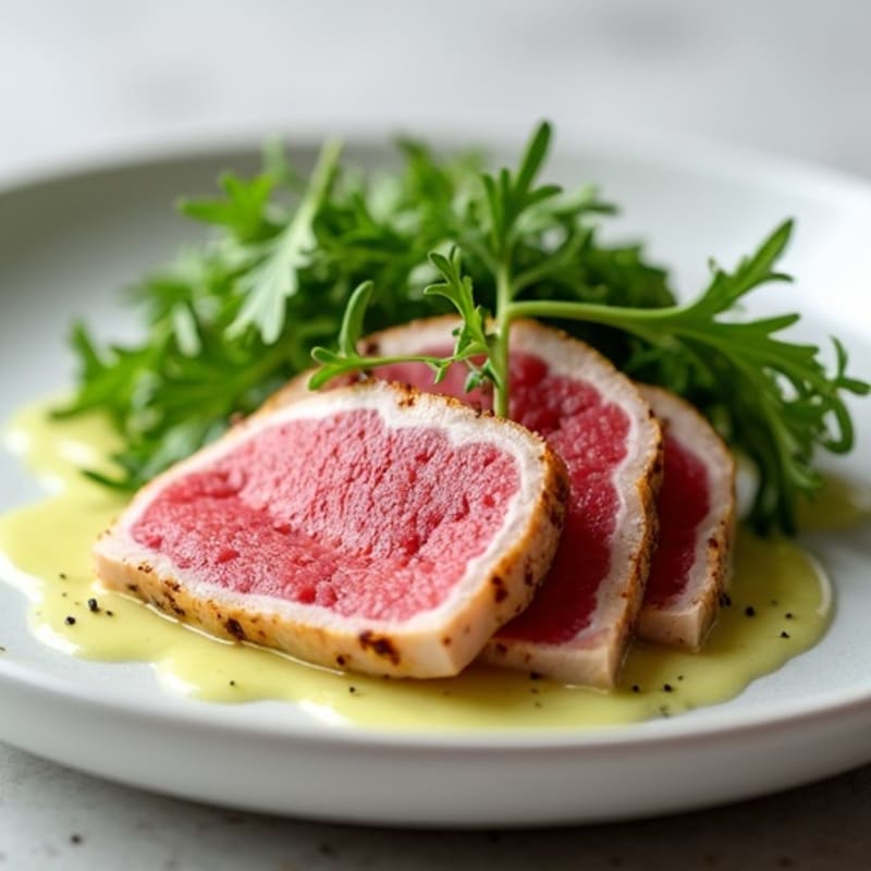 Seared Ahi Tuna with Creamy Wasabi Mayo