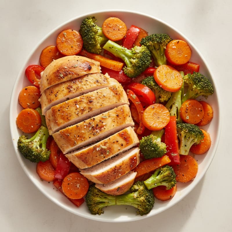 Garlic Herb Roasted Chicken with Vegetables