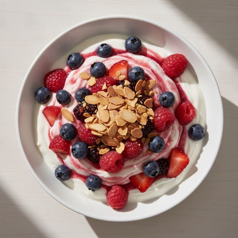 Creamy Greek Yogurt Protein Parfait with Mixed Berries