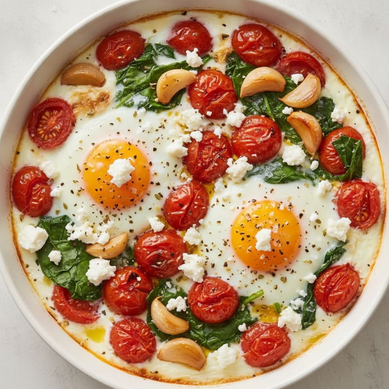 Baked Eggs with Roasted Tomatoes