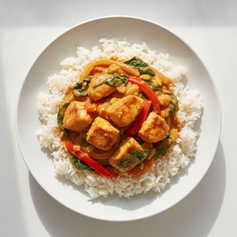 Coconut Curry Chicken with Basmati Rice