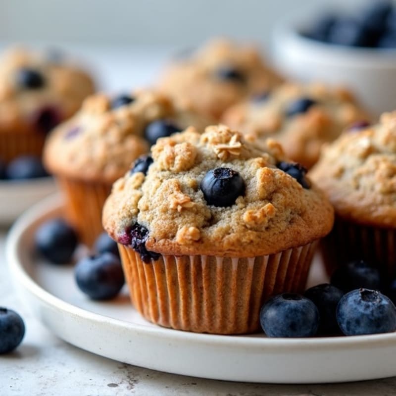 Protein-Packed Blueberry Oat Muffins