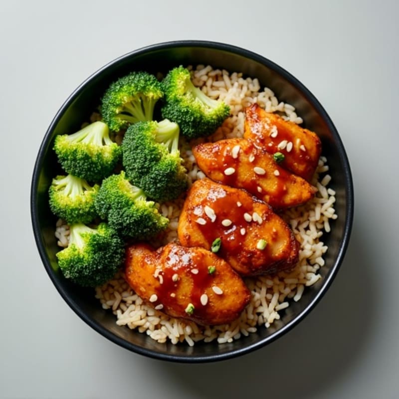 Sticky Ginger-Garlic Teriyaki Chicken Bowl