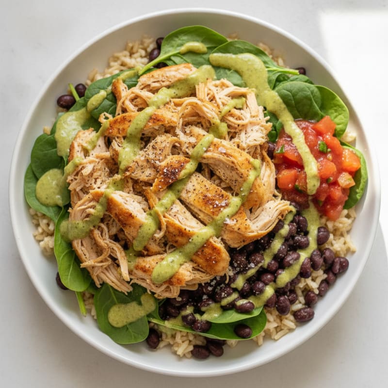 Chicken and Black Bean Power Bowl