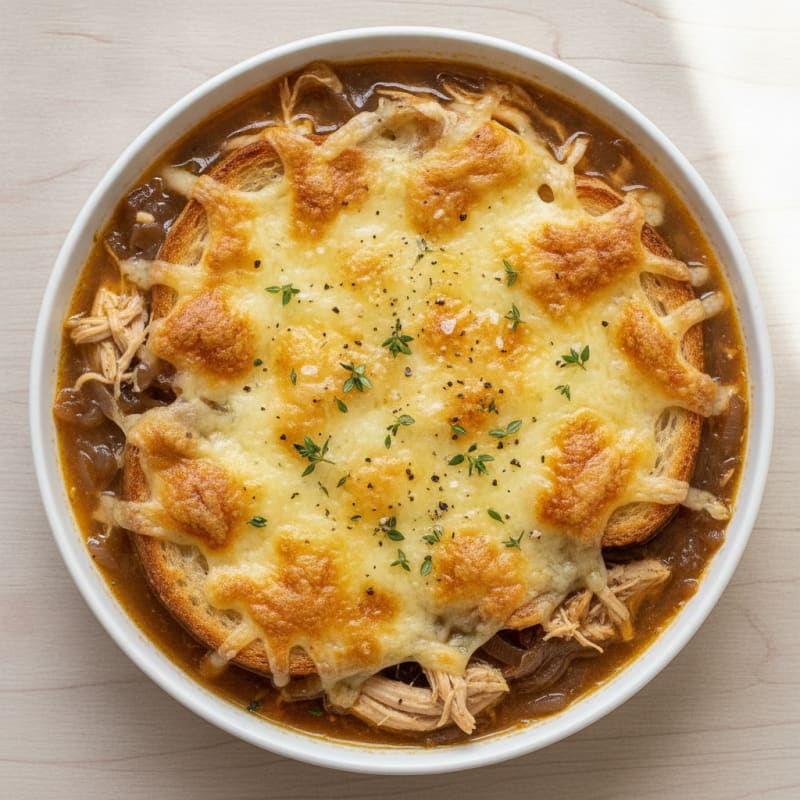 Caramelized Onion and Gruyere Soup
