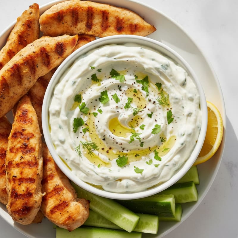 Creamy Roasted Garlic and Herb Dip